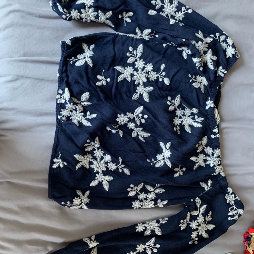 Navy long sleeve Top